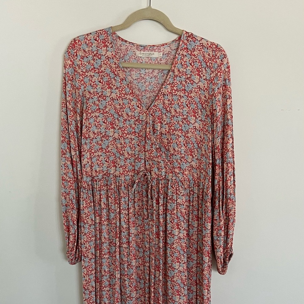 Christy Dawn Pink Floral Dress. Size S.